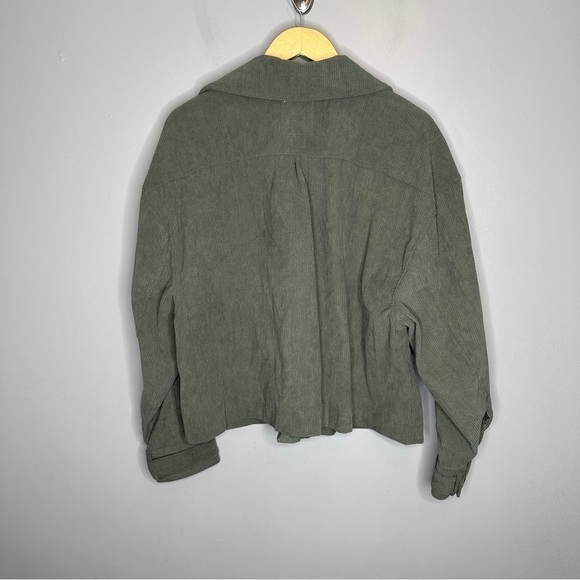 Avec Les Filles Oversized Green Corduroy Jacket - Picture 8 of 8